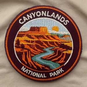 Canyonlands National Park Patch 3" Embroidered Iron On Utah Travel Badge